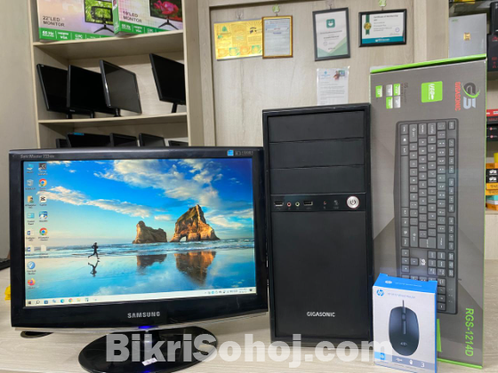 intel Core i3 with 19 inch Full Desktop Setup